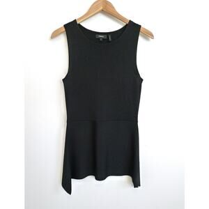 THEORY Kalora Lustrate Handkerchief Hem Peplum Tunic Top Neiman Marcus S $395